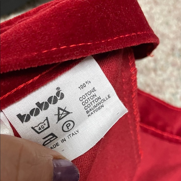 Vintage 70s velvet “bobos” Red wide leg high rise Pants in new condition - Picture 5 of 10